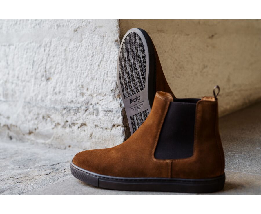 Chelsea Sneakers Boots - Velours Chamois - NATURI