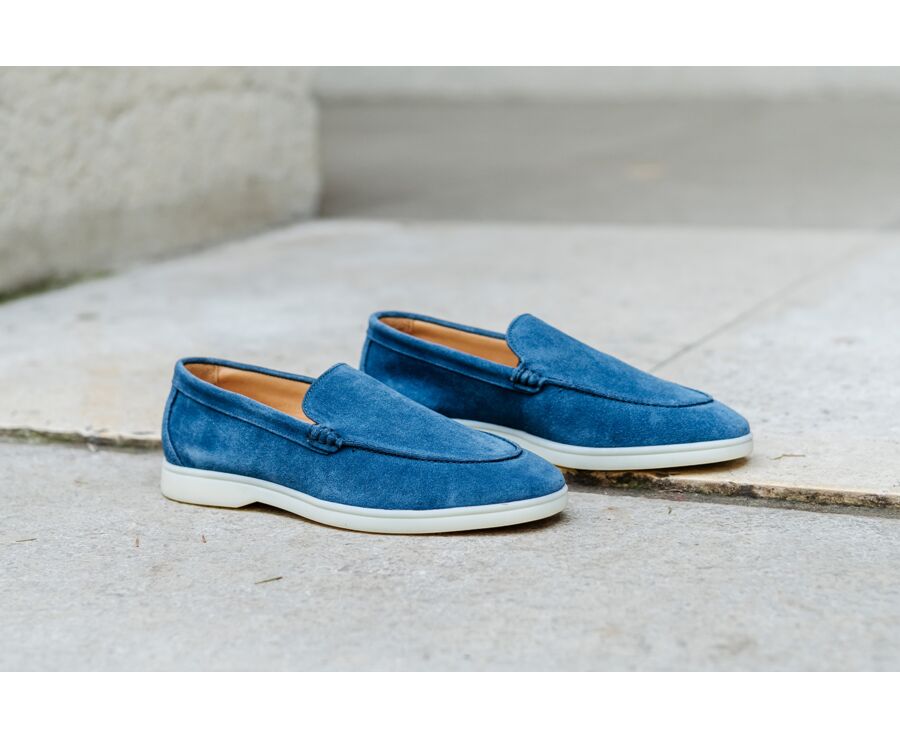 Mocassin homme - Velours Indigo - MANASOTA III