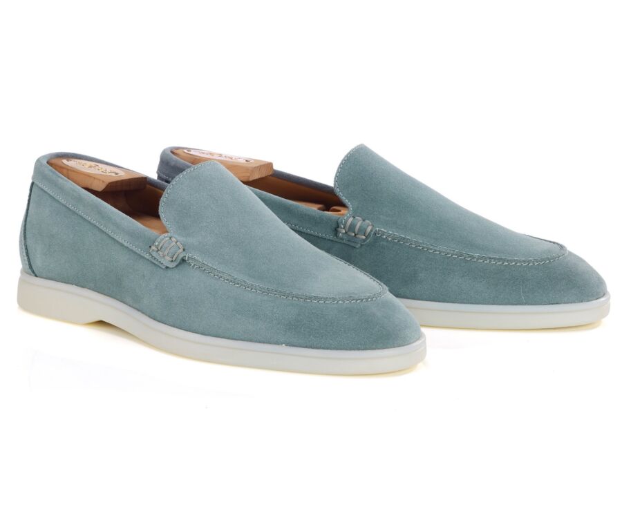 Mocassin homme - Velours Eucalyptus - MANASOTA III