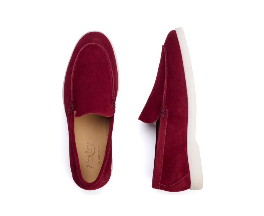 Mocassin homme - Velours Rubis - MANASOTA III