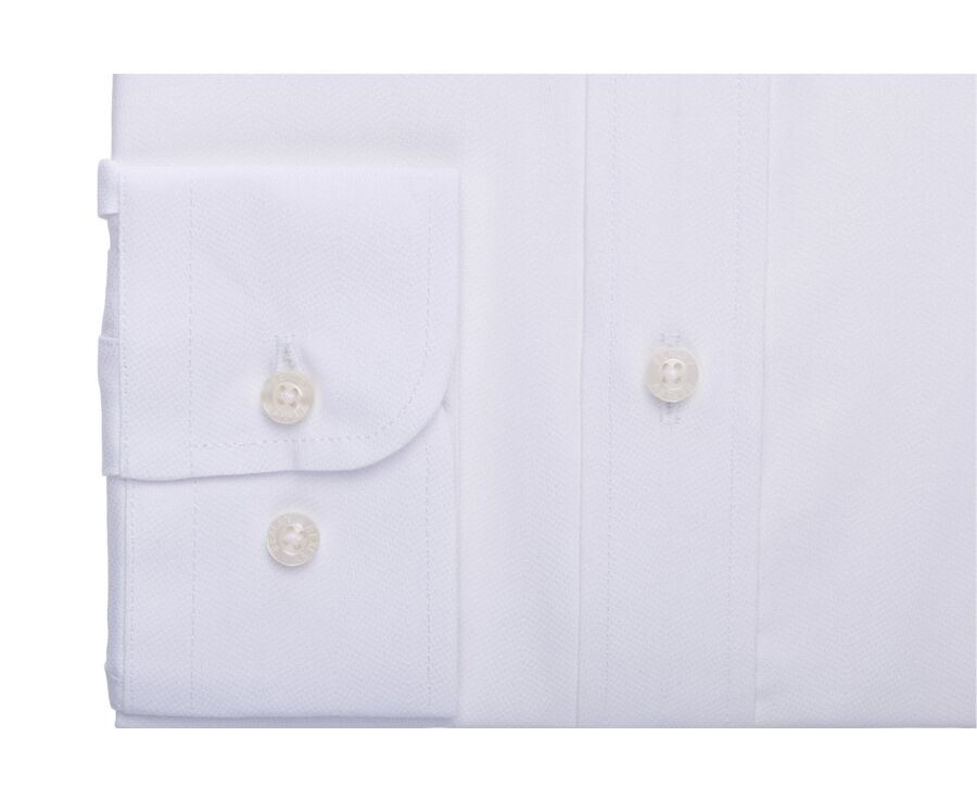Chemise homme en coton blanc uni - DELMONT