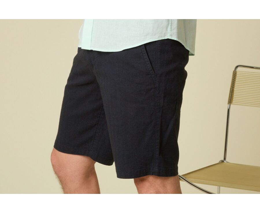 Bermuda Chevron Navy Foncé - KYRAS