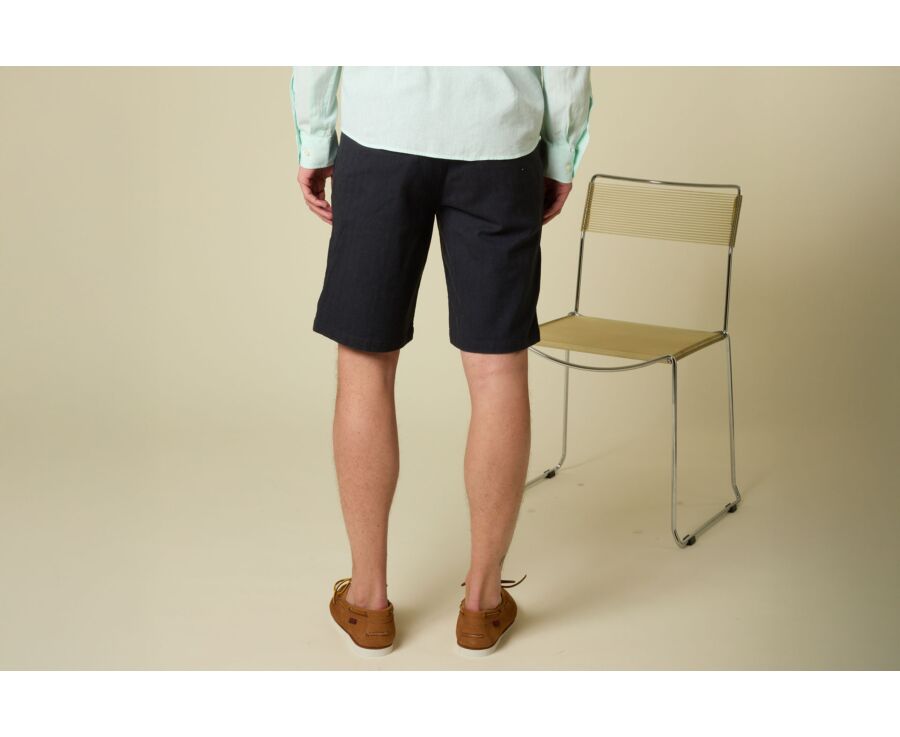 Bermuda Chevron Navy Foncé - KYRAS