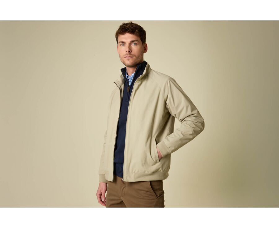Blouson déperlant homme mi-saison Greige - ORELIEN