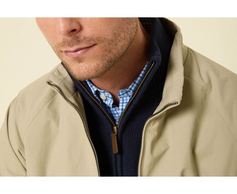 Blouson déperlant homme mi-saison Greige - ORELIEN