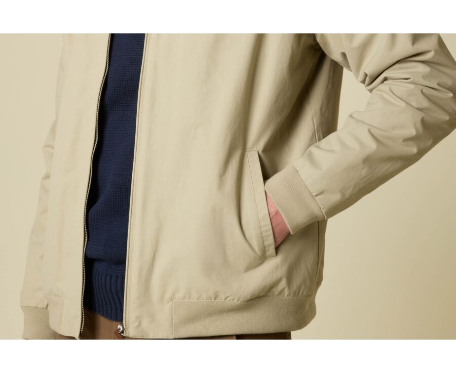 Blouson déperlant homme mi-saison Greige - ORELIEN