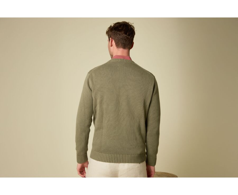 Pull col rond - Kaki - CALDERIK