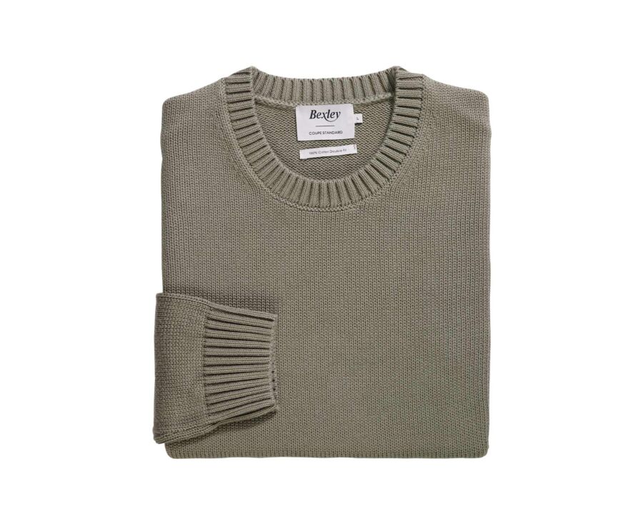 Pull col rond - Kaki - CALDERIK