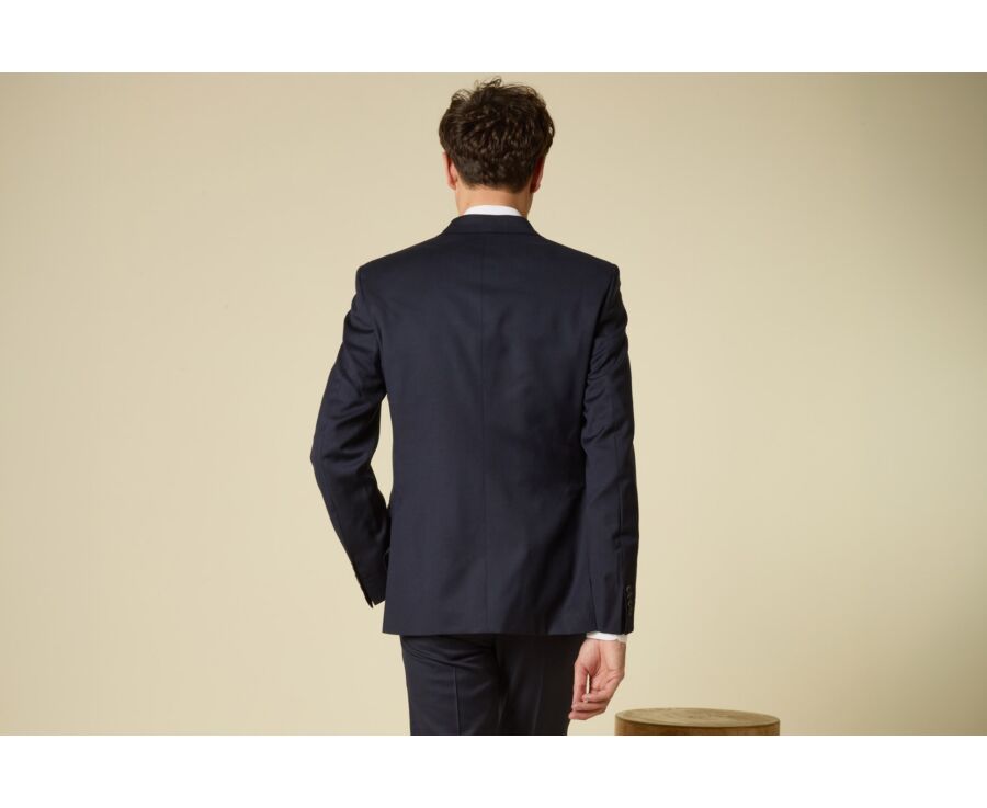 Veste de costume Croisée Lazare - Bleu Marine - LAZARE
