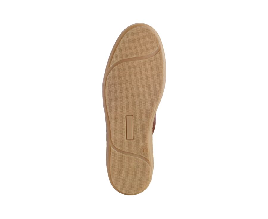 Sneaker de ville Blanc et Cognac - MOLKA
