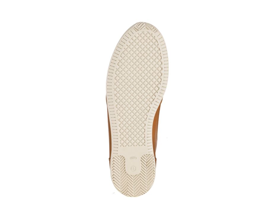Sneakers homme - Cognac Patiné - BREMLEA