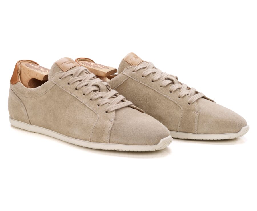 Sneakers homme - Velours Beige - TARILTA