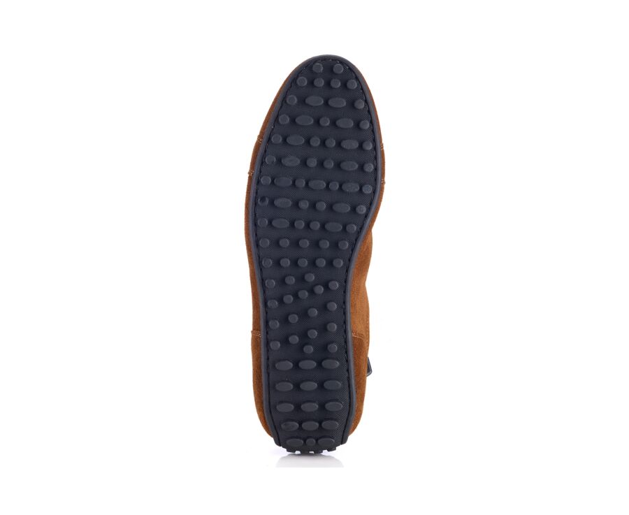 Sneaker derby en velours Camel - BUNBURY