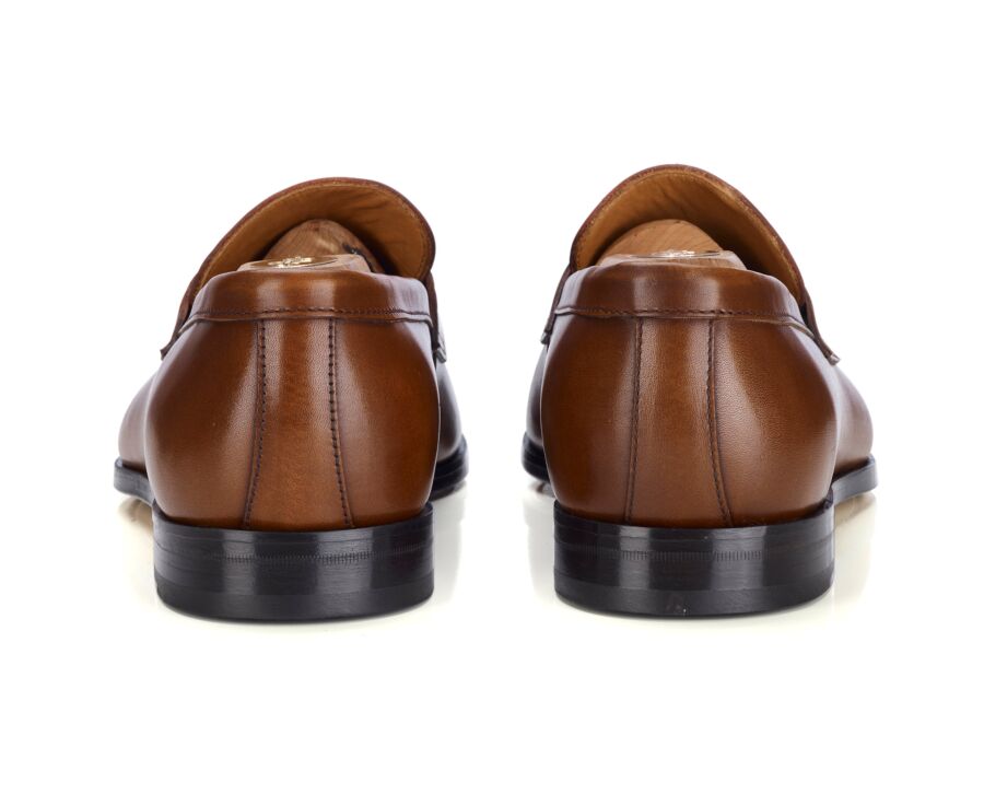 Mocassin homme cognac patiné en veau - CANNERO