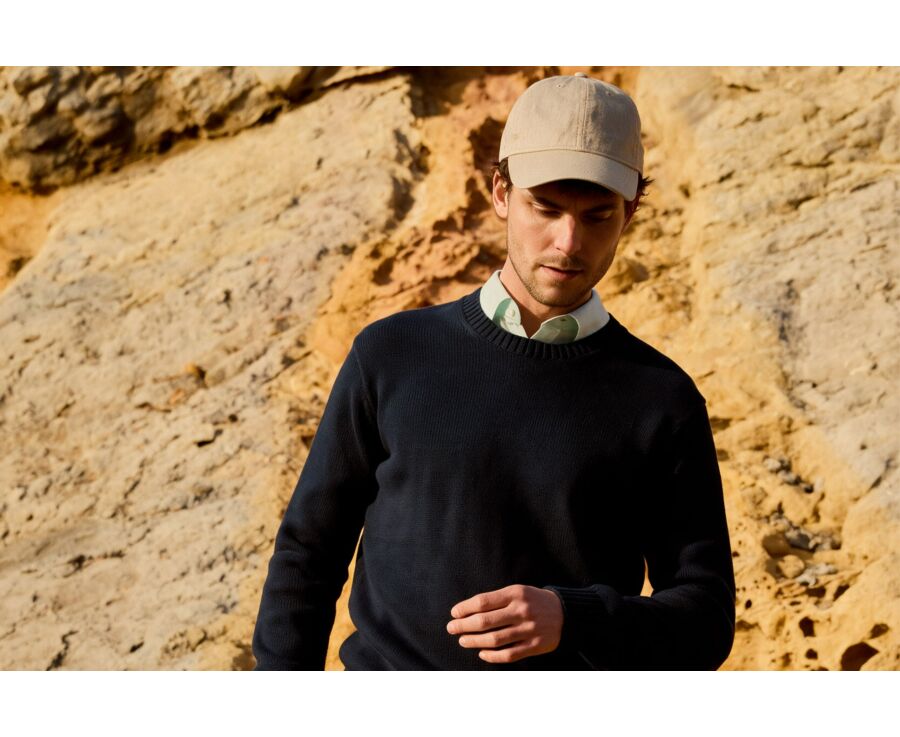 Casquette pour homme en Lin Ecru - BRADWELL II