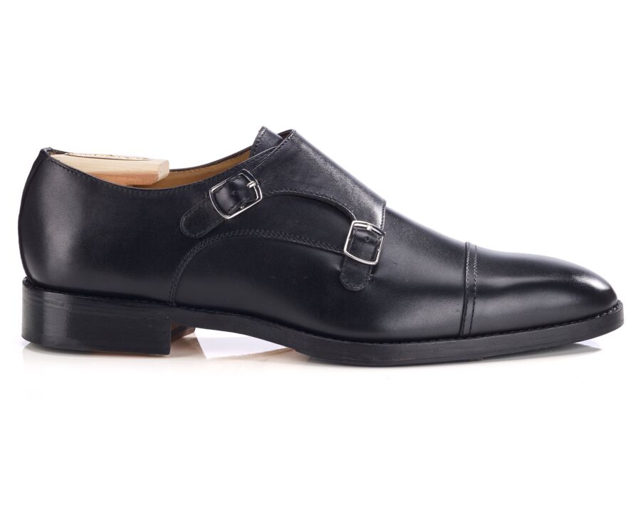 Chaussures pour homme Noir - Double Boucle - LANGFORD PATIN