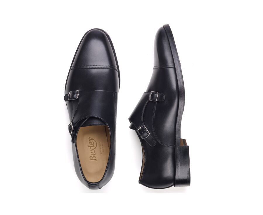 Chaussures pour homme Noir - Double Boucle - LANGFORD PATIN