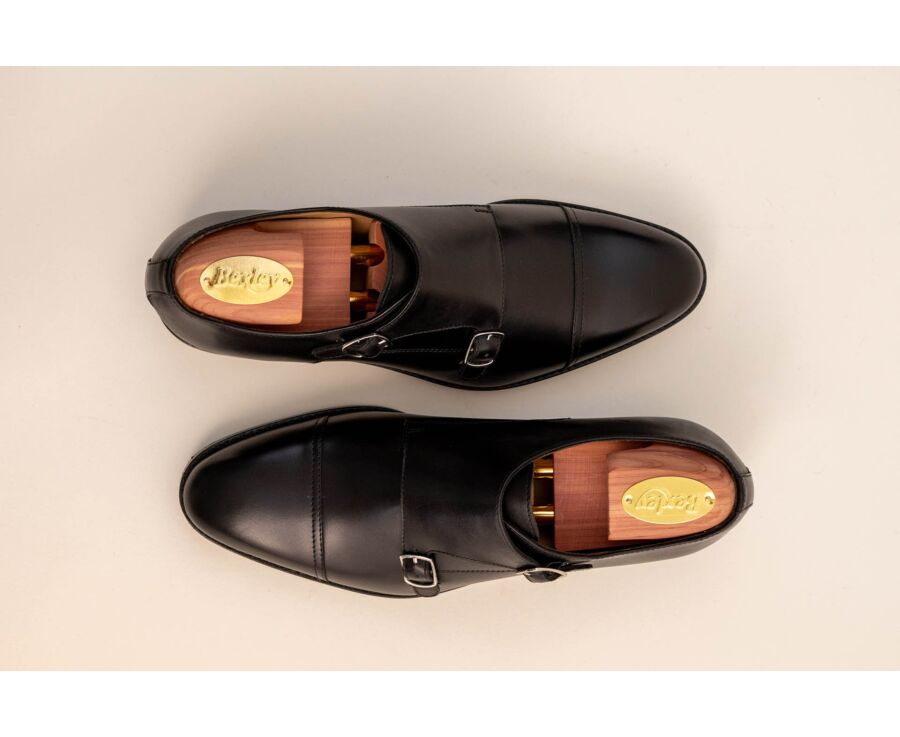 Chaussures pour homme Noir - Double Boucle - LANGFORD PATIN