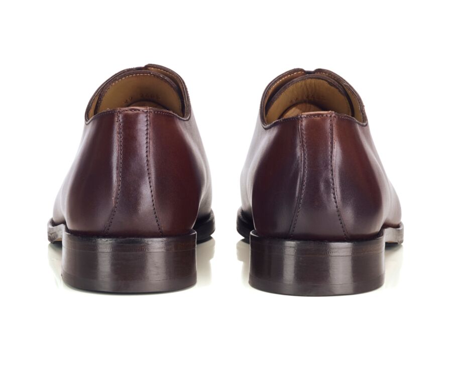 Richelieu homme en cuir patiné chocolat - BARTER PATIN