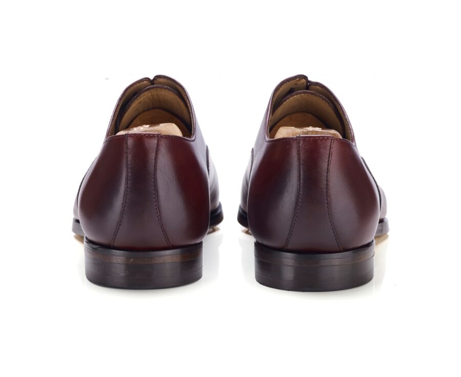 Richelieu Bordeaux Vif patiné en Semelle Cuir  - SPEZIA