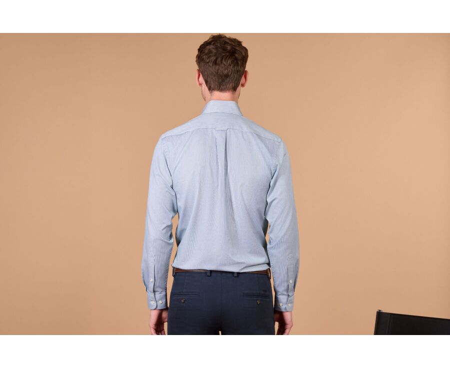 Chemise homme à rayures vertes et blanches - DWIGHT