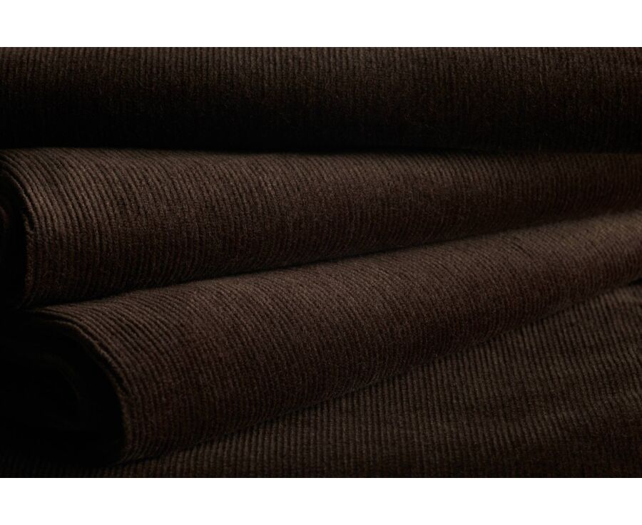 Pantalon chino homme chocolat foncé en velours milleraies - NOLAS