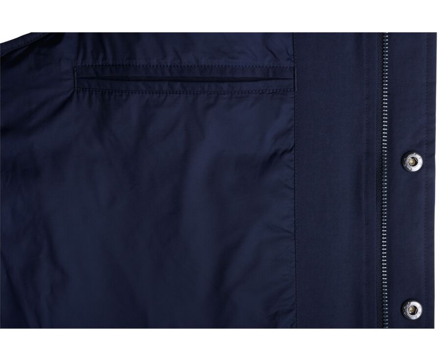 Doudoune homme sans manche en toile navy - HILMAR TOILE