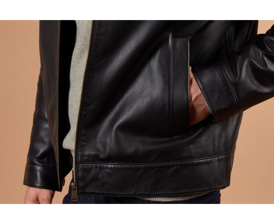 Blouson homme noir en cuir - NEESON