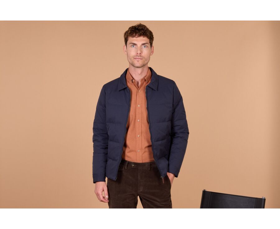 Doudoune légère homme en duvet navy - ELLIS