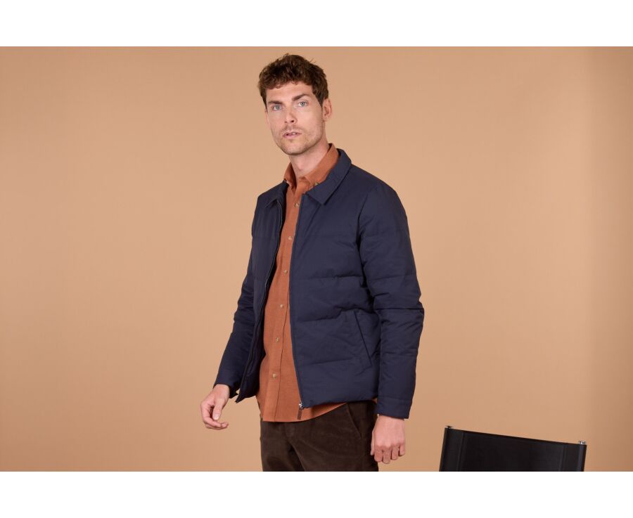 Doudoune légère homme en duvet navy - ELLIS