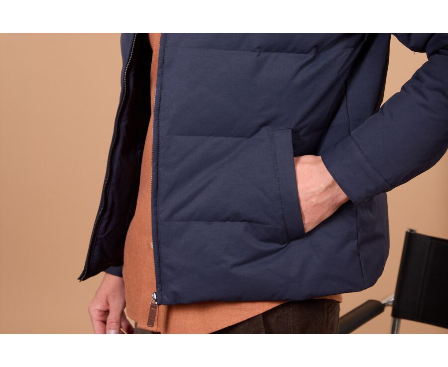 Doudoune légère homme en duvet navy - ELLIS