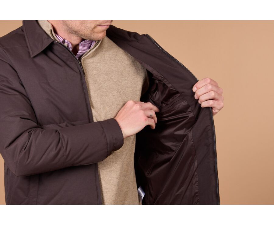 Doudoune légère homme en duvet brune - ELLIS