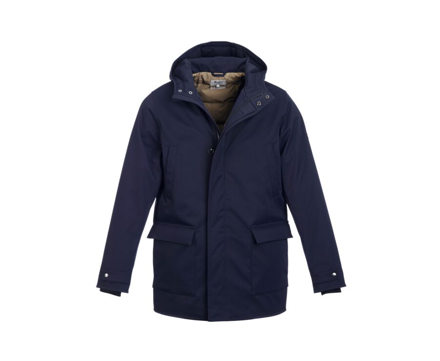 Parka homme déperlante navy à capuche - ALVEN