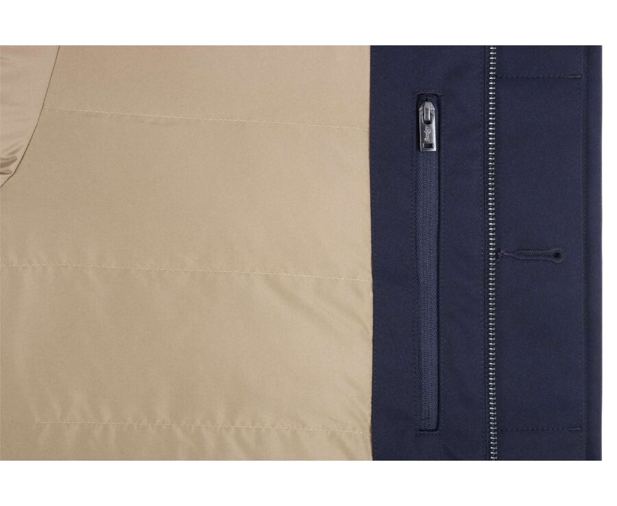 Parka homme déperlante navy à capuche - ALVEN