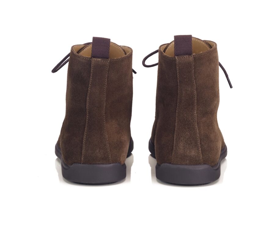 Bottine homme casual urbaine en velours chocolat - HIALEAH