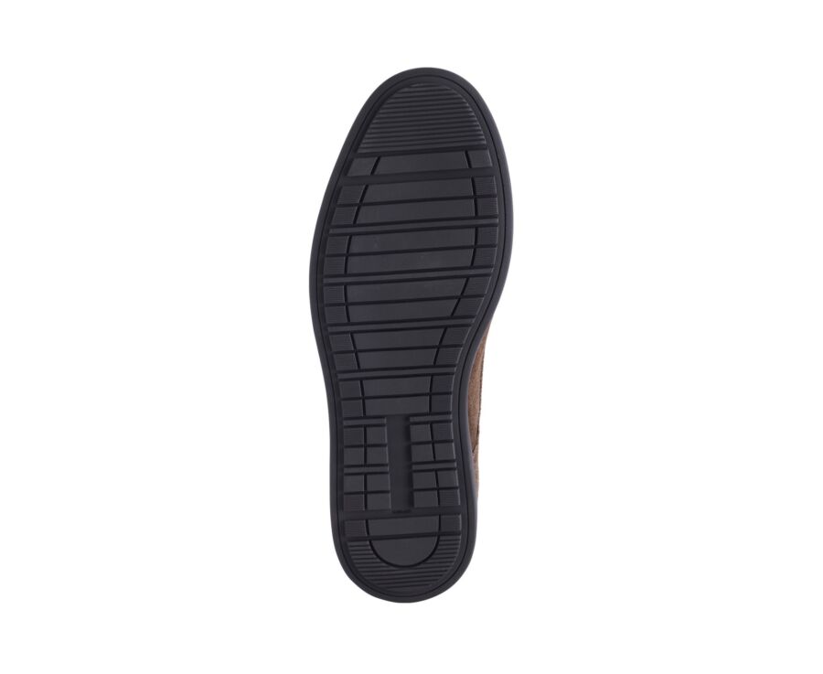 Bottine homme casual urbaine en velours chocolat - HIALEAH