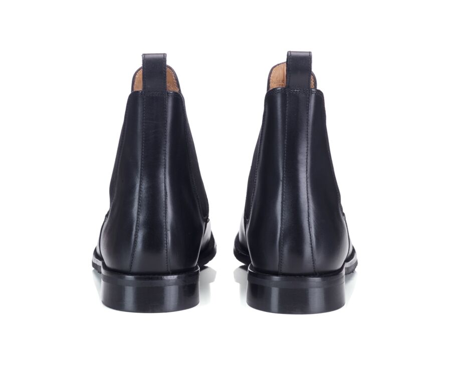 Chelsea boot homme en cuir noir - FLAGER CLASSIC GOMME