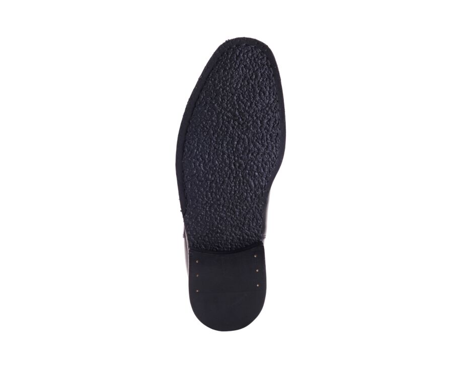 Chelsea boot homme en cuir noir - FLAGER CLASSIC GOMME