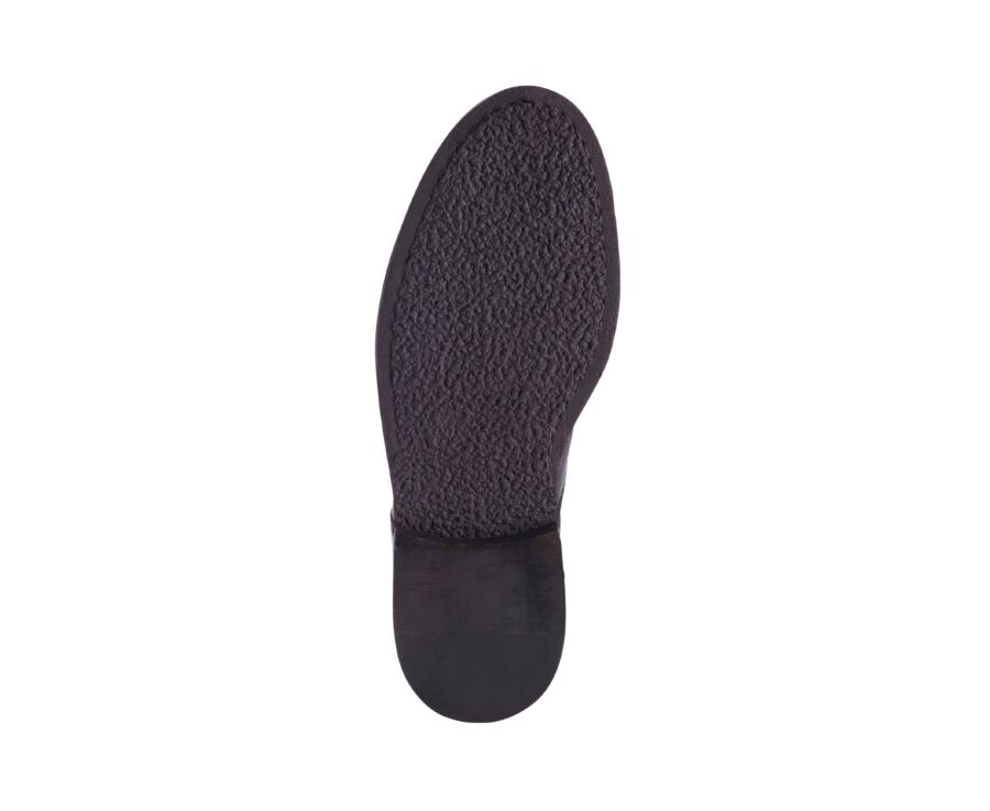 Derby homme en cuir grainé chocolat - HUTTON GOMME
