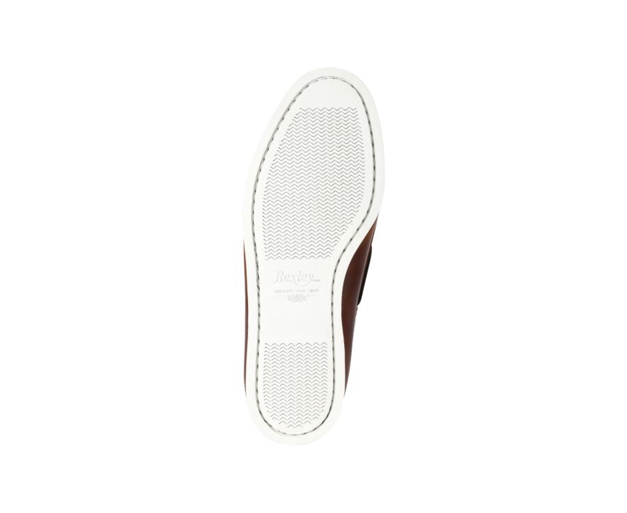Chaussures bateau homme cuir cognac - TRAWLER