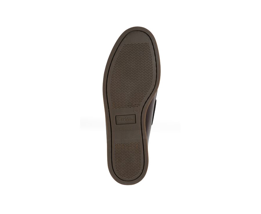 Chaussures bateau homme cuir Marron Foncé - TRAWLER