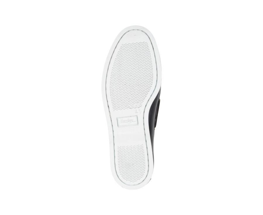 Chaussures bateau homme cuir Bleu Marine - TRAWLER