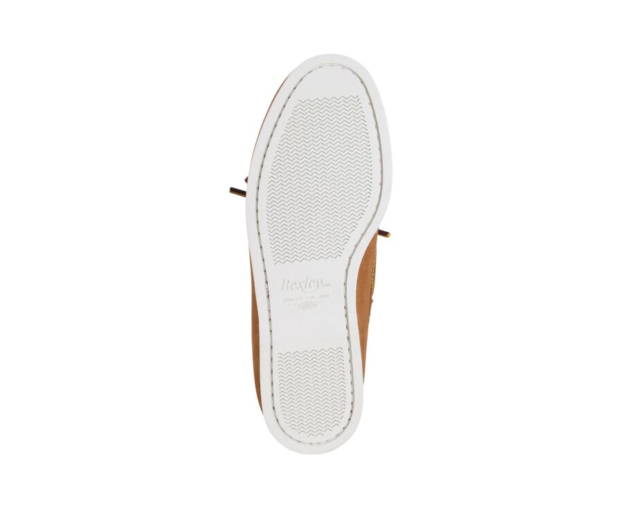 Chaussures bateau homme - Nubuck Camel - TRAWLER