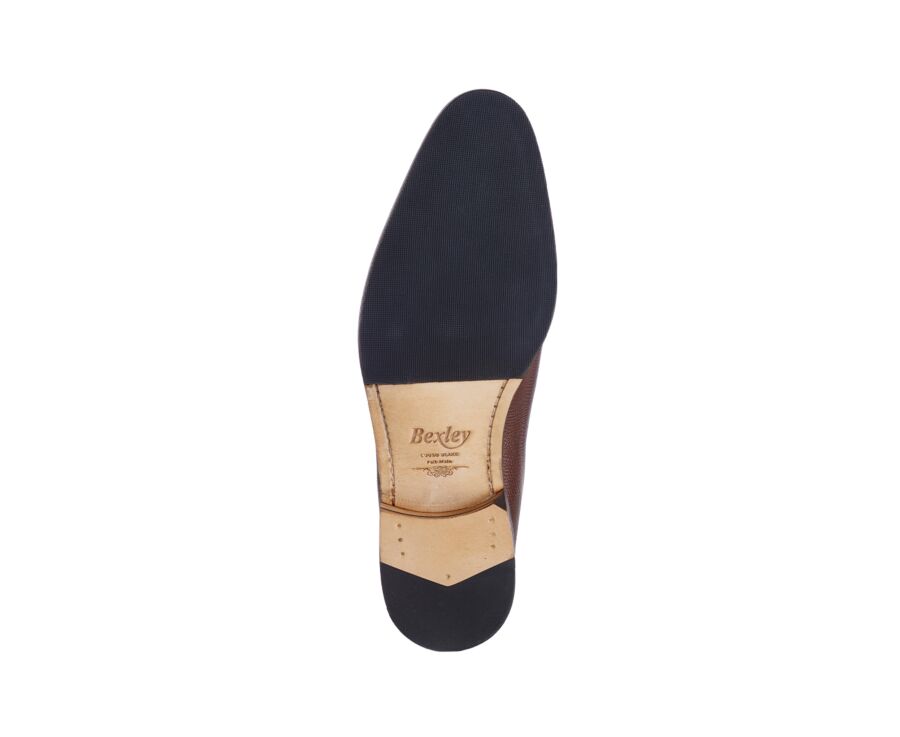 Richelieu homme Chocolat Grainé - PETER PATIN