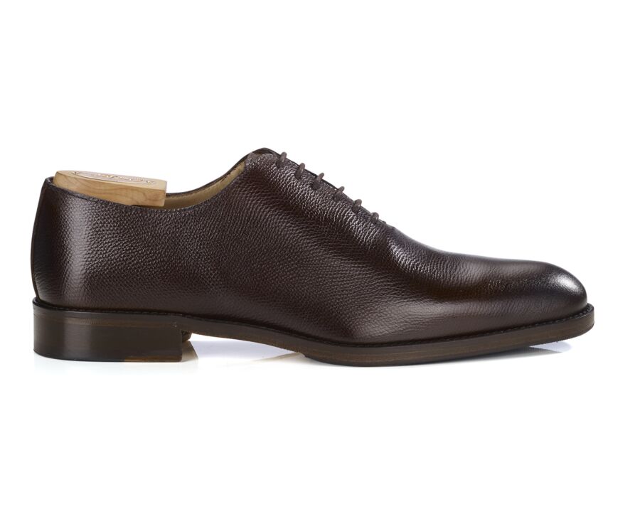 Richelieu homme Chocolat Grainé Patiné - PETER