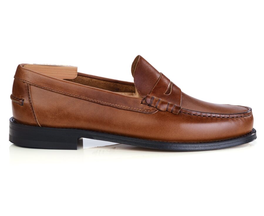 Mocassin penny loafer homme châtaigne foncé - YALE