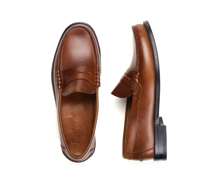 Mocassin penny loafer homme châtaigne foncé - YALE