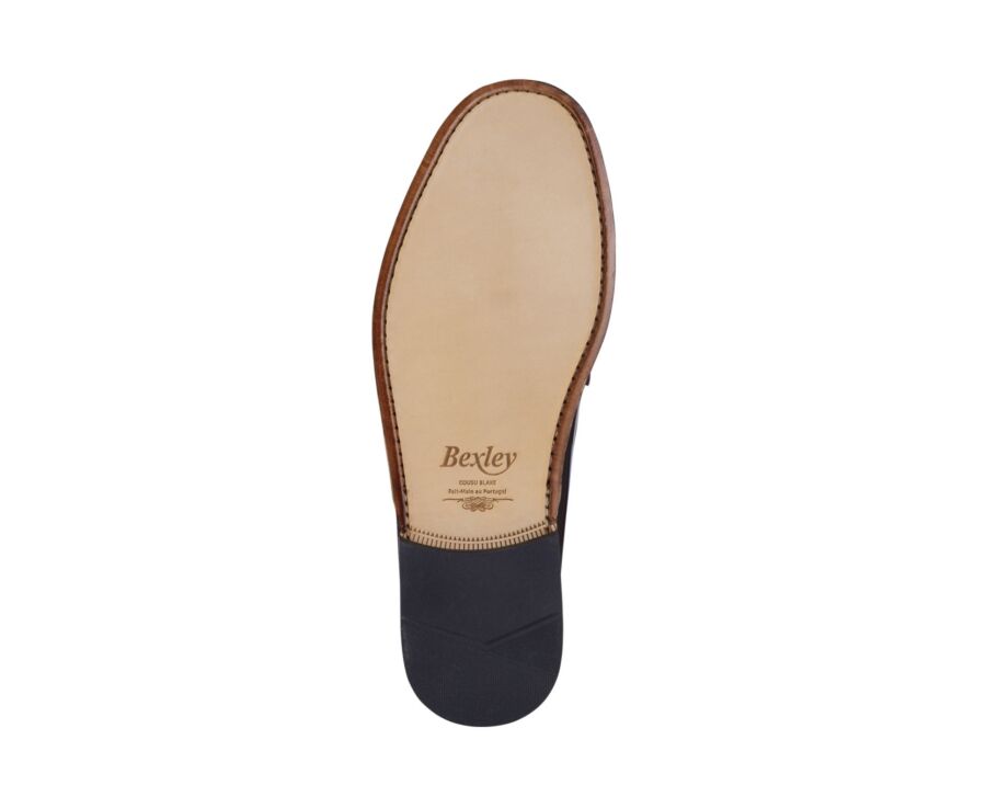 Mocassin penny loafer homme bordeaux - YALE