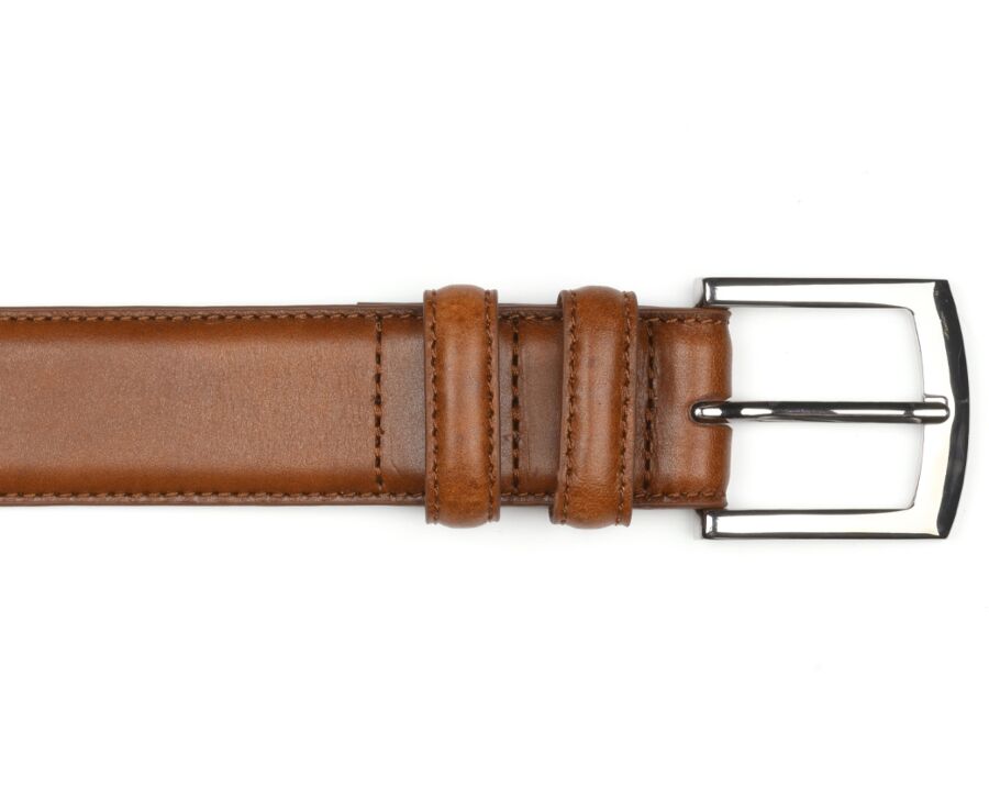 Ceinture luxe homme Gold Patiné - WESTGATE SILVER