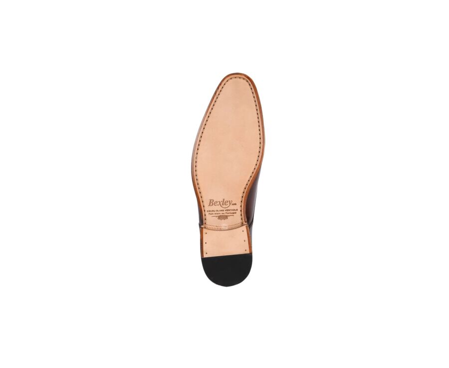 Mocassin homme cuir Chocolat Patiné - WEMBLEY CLASSIC